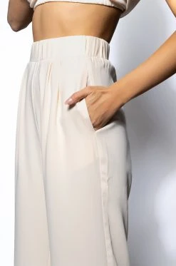 AMELIA PALAZZO PANT -AKIRA Shop amelia palazzo pant ivory 7 7