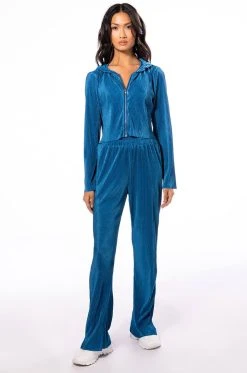 ASTRID PLEATED PALAZZO PANT -AKIRA Shop astrid pleated palazzo pant blue 8 8