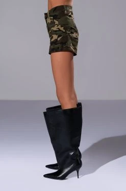 AVIATOR CAMO SHORTS -AKIRA Shop aviator camo shorts green multi 4 4