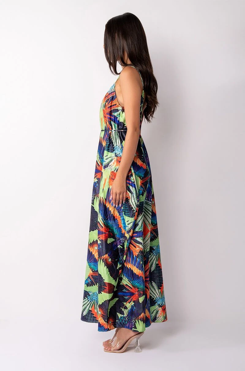 BABES OF PARADISE SATIN MAXI DRESS 6 BABES OF PARADISE SATIN MAXI DRESS - Image 4