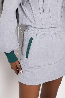 BEAM ME UP MINI SKIRT -AKIRA Shop beam me up mini skirt grey 6 6 c1