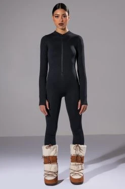 BEST WITH ANYTHING ZIP UP CATSUIT