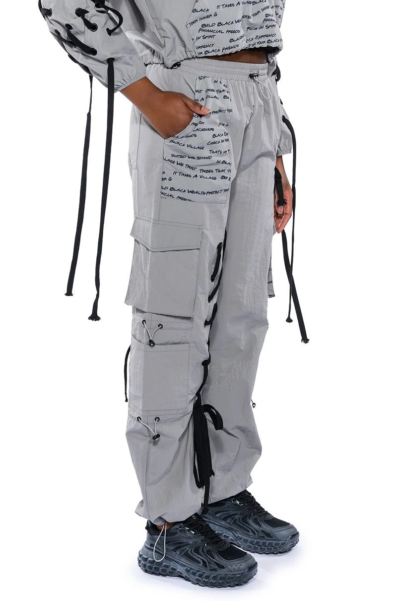 BLACK VILLAGE FOUNDATION LOGO LACE UP DETAIL JOGGER 4 BLACK VILLAGE FOUNDATION LOGO LACE UP DETAIL JOGGER - Image 2