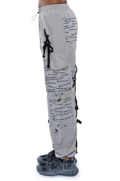 BLACK VILLAGE FOUNDATION LOGO LACE UP DETAIL JOGGER 18 BLACK VILLAGE FOUNDATION LOGO LACE UP DETAIL JOGGER -AKIRA Shop black village foundation logo lace up detail jogger grey 8 8