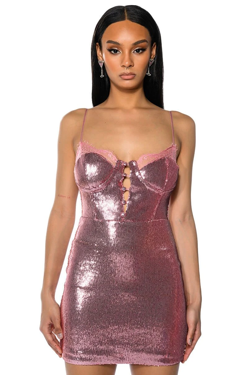 BRIELLA SEQUIN SPAGHETTI STRAP MINI DRESS 3 BRIELLA SEQUIN SPAGHETTI STRAP MINI DRESS