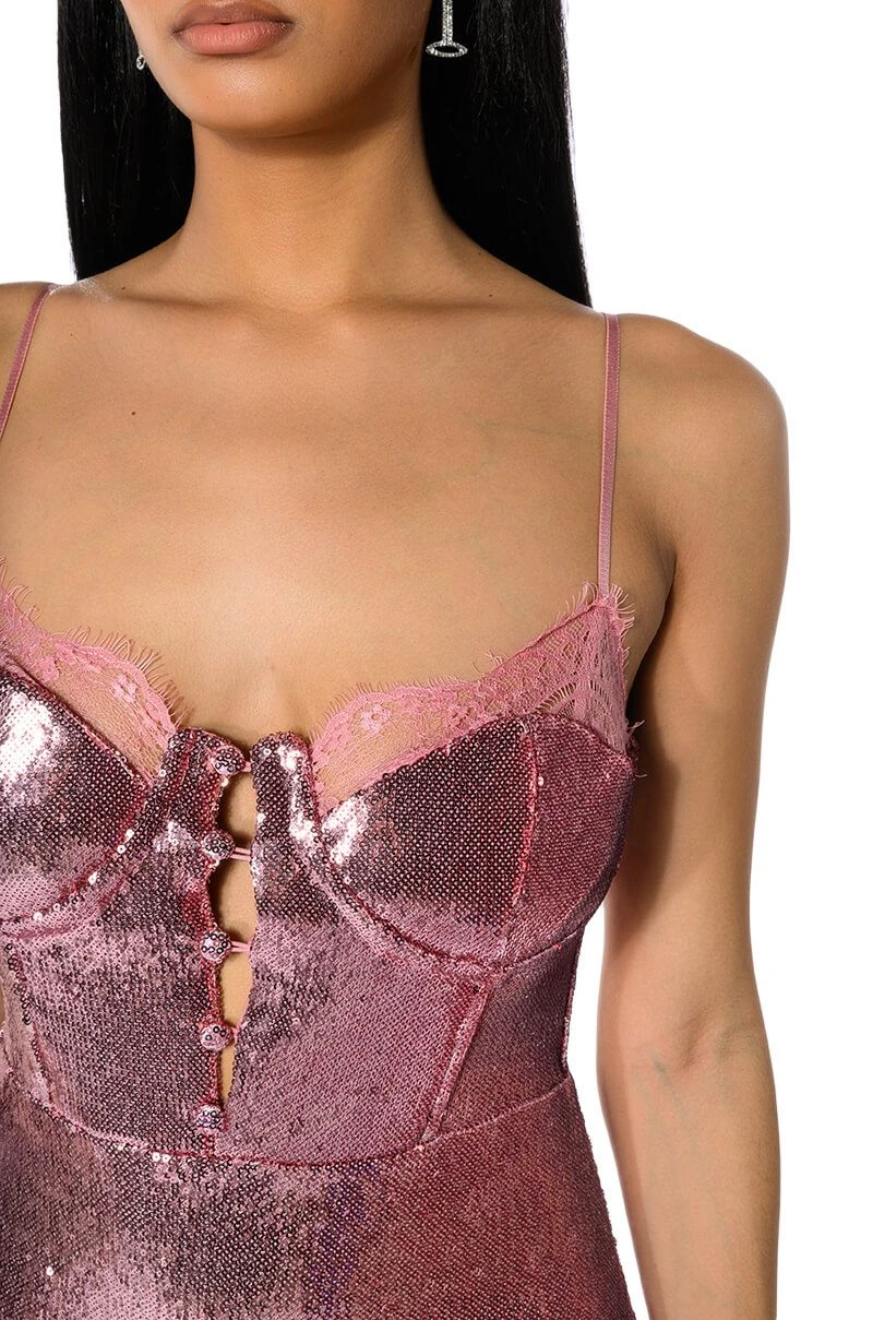 BRIELLA SEQUIN SPAGHETTI STRAP MINI DRESS 7 BRIELLA SEQUIN SPAGHETTI STRAP MINI DRESS - Image 5