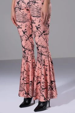 BRING THE FUNK PRINTED FLARED JUMPSUIT -AKIRA Shop bring the funk printed flared jumpsuit pink multi 6 6