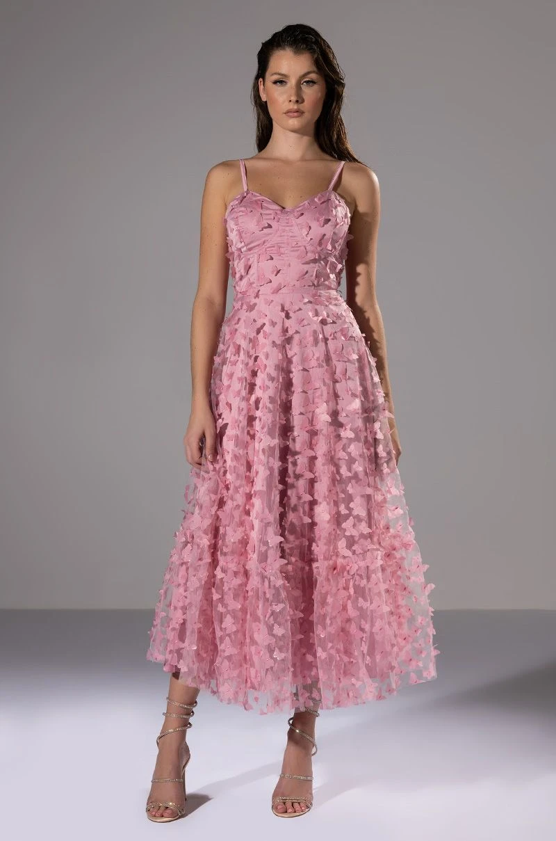 CANDY GIRL SLEEVELESS APPLIQUE MIDI DRESS IN PINK 3 CANDY GIRL SLEEVELESS APPLIQUE MIDI DRESS IN PINK