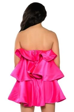 CENTER OF ATTENTION LAYERED MINI DRESS -AKIRA Shop center of attention layered mini dress fuchsia 6 6