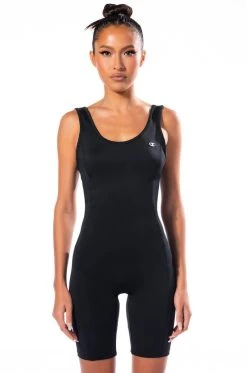 CHAMPION BODYCON ALL-IN-ONE ROMPER -AKIRA Shop champion bodycon all in one romper black 4 4