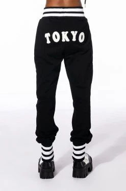 COLLEGIATE TOKYO NIGHTS JOGGER 24 COLLEGIATE TOKYO NIGHTS JOGGER -AKIRA Shop collegiate tokyo nights jogger black 11 11