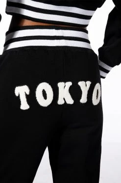 COLLEGIATE TOKYO NIGHTS JOGGER 25 COLLEGIATE TOKYO NIGHTS JOGGER -AKIRA Shop collegiate tokyo nights jogger black 12 12