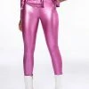 DAYTIME DISCO FAUX LEATHER LEGGING -AKIRA Shop daytime disco faux leather legging pink 1 1