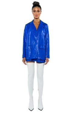 DETERMINED MIND FAUX LEATHER SKIRT -AKIRA Shop determined mind faux leather skirt royal blue 14 14