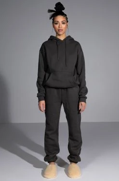 DEXTRA FRENCH TERRY JOGGER -AKIRA Shop dextra french terry jogger charcoal grey 3 3