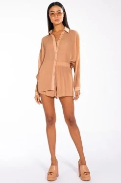 DND RELAXED SHORT -AKIRA Shop dnd relaxed short beige 9 9