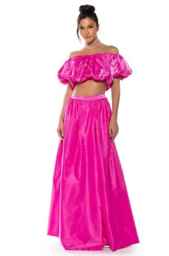 DRESS LIKE ROYALTY FULL VOLUME MAXI SKIRT 12 DRESS LIKE ROYALTY FULL VOLUME MAXI SKIRT -AKIRA Shop dress like royalty full volume maxi skirt pink 3 3