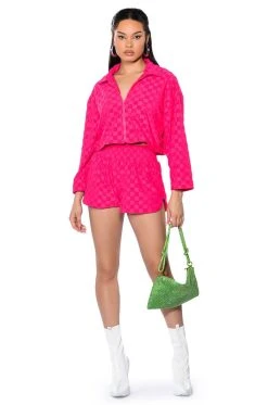 EASY DAYS ZIP UP JACKET 11 EASY DAYS ZIP UP JACKET -AKIRA Shop easy days zip up jacket fuchsia 3 3