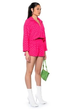 EASY DAYS ZIP UP JACKET 12 EASY DAYS ZIP UP JACKET -AKIRA Shop easy days zip up jacket fuchsia 4 4