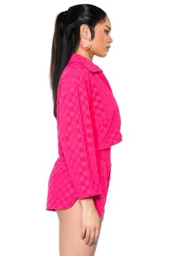EASY DAYS ZIP UP JACKET 13 EASY DAYS ZIP UP JACKET -AKIRA Shop easy days zip up jacket fuchsia 5 5