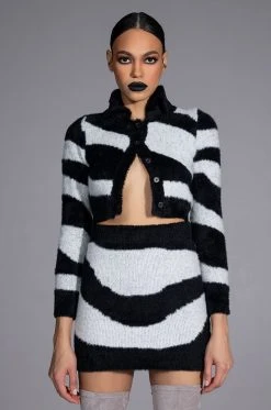 EASY DOES IT KNIT MINI SKIRT 14 EASY DOES IT KNIT MINI SKIRT -AKIRA Shop easy does it knit mini skirt black white 2 2