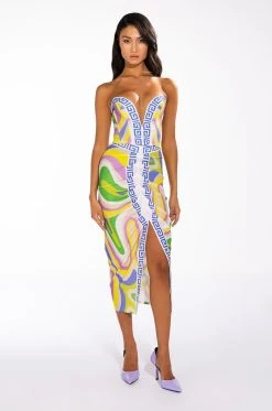 EVOLVE FRONT SLIT MIDI SKIRT 17 EVOLVE FRONT SLIT MIDI SKIRT -AKIRA Shop evolve front slit midi skirt purple 8 8