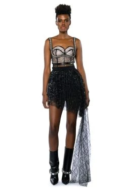 FEYA HIGH LOW TULLE LAYERED MINI SKIRT 15 FEYA HIGH LOW TULLE LAYERED MINI SKIRT -AKIRA Shop feya high low tulle layered mini skirt black 3 3