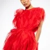FLOAT LIKE A BUTTERFLY MINI FASHION DRESS IN RED -AKIRA Shop float like a butterfly mini fashion dress in red red 1 1