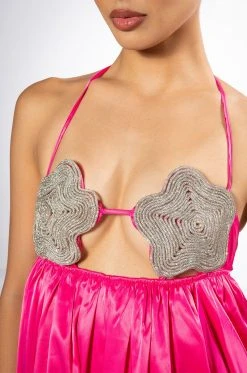 FRESH BLOOM EMBELLISHED MINI DRESS -AKIRA Shop fresh bloom embellished mini dress pink 7 7