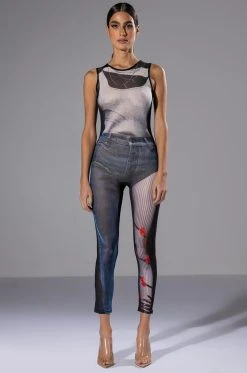 GHOSTING YOU SLEEVELESS CATSUIT -AKIRA Shop ghosting you sleeveless catsuit black 3 3