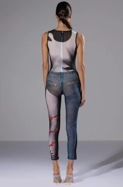 GHOSTING YOU SLEEVELESS CATSUIT -AKIRA Shop ghosting you sleeveless catsuit black 6 6