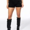 HANSEL FITTED SHORT IN BLACK 1 HANSEL FITTED SHORT IN BLACK -AKIRA Shop hansel fitted short in black black 1 1
