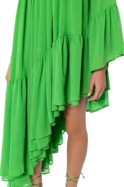 HARLOW ONE SHOULDER ASYMMETRICAL MAXI DRESS 13 HARLOW ONE SHOULDER ASYMMETRICAL MAXI DRESS -AKIRA Shop harlow one shoulder asymmetrical maxi dress green 6 6
