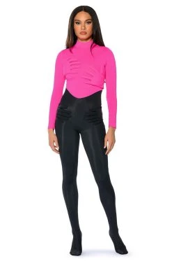 HOLD ON LONG SLEEVE JUMPSUIT -AKIRA Shop hold on long sleeve jumpsuit black 1 1 c1