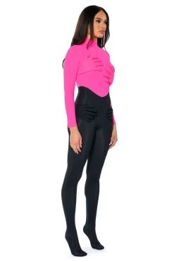 HOLD ON LONG SLEEVE JUMPSUIT -AKIRA Shop hold on long sleeve jumpsuit black 2 2 c1