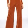 HOLD UP SLINKY PALAZZO PANT -AKIRA Shop hold up slinky palazzo pant rust 1 1