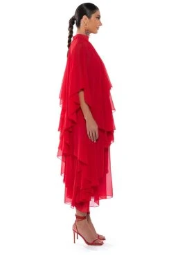 HOPELESSLY DEVOTED LAYERED MAXI DRESS 13 HOPELESSLY DEVOTED LAYERED MAXI DRESS -AKIRA Shop hopelessly devoted layered maxi dress dark red 5 5 c1