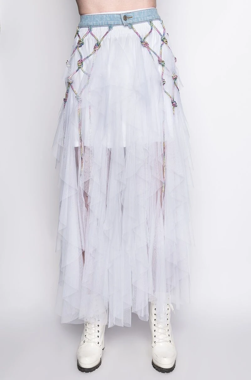 I AM ME CLYDE RAINBOW RHINESTONE CORD DENIM BELT 12 I AM ME CLYDE RAINBOW RHINESTONE CORD DENIM BELT - Image 10