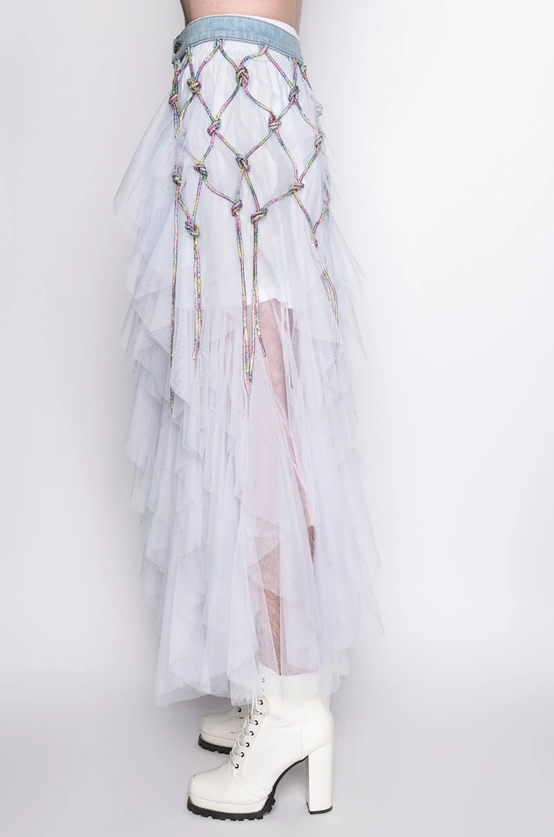 I AM ME CLYDE RAINBOW RHINESTONE CORD DENIM BELT 13 I AM ME CLYDE RAINBOW RHINESTONE CORD DENIM BELT - Image 11