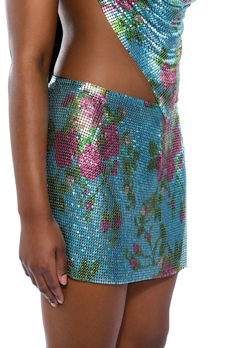 IN THE MOMENT FLORAL CHAINMAIL SKIRT 6 IN THE MOMENT FLORAL CHAINMAIL SKIRT - Image 4