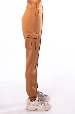 JUST A LOVER SCUBA CARGO JOGGER -AKIRA Shop just a lover scuba cargo jogger brown 6 6