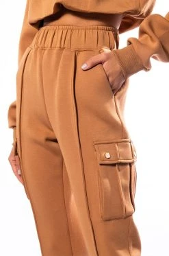 JUST A LOVER SCUBA CARGO JOGGER -AKIRA Shop just a lover scuba cargo jogger brown 8 8