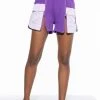 KAIA SATIN DETAIL SHORT -AKIRA Shop kaia satin detail short purple 1 1 c1