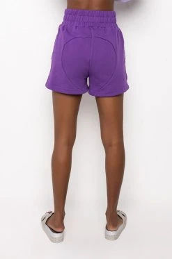 KAIA SATIN DETAIL SHORT 15 KAIA SATIN DETAIL SHORT -AKIRA Shop kaia satin detail short purple 6 6 c1