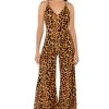 LEOPARD MAKES ME HAPPY JUMPSUIT -AKIRA Shop leopard makes me happy jumpsuit leopard 1 1