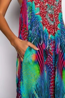 LIVE IT UP HALTER TOP MAXI DRESS