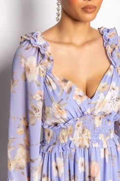 LOOKS CAN FOOL YOU FLORAL MAXI DRESS -AKIRA Shop looks can fool you floral maxi dress purple multi 5 5