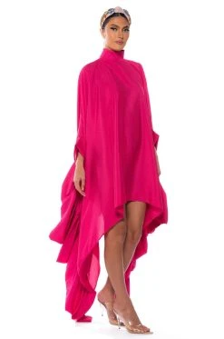MAKE A MOVE STATEMENT REVERSIBLE BUTTON DOWN HIGH LOW DRESS -AKIRA Shop make a move statement reversible button down high low dress fuchsia 3 3