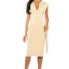 MIDNIGHT CITY KNIT MIDI DRESS IN CREAM -AKIRA Shop midnight city knit midi dress in cream cream 1 1