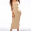 MIGHT BE IT MIDI BANDAGE DRESS -AKIRA Shop might be it midi bandage dress light brown 1 1